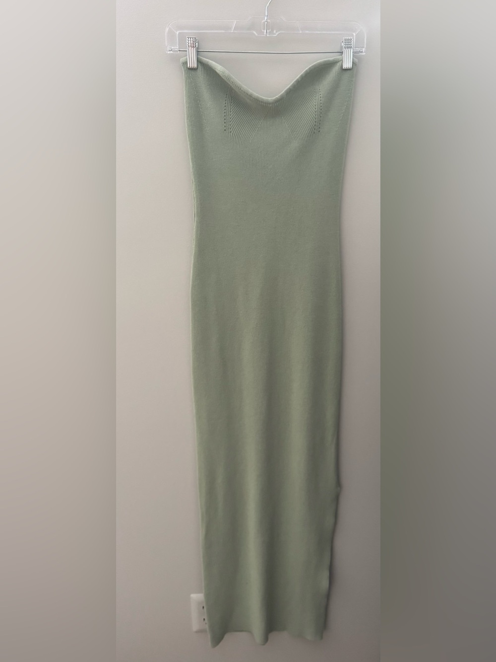 Knit Sage Bodycon Midi Dress - Women